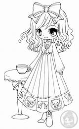 Chibi Coloring Yampuff Annabelle Chibis Jadedragonne sketch template