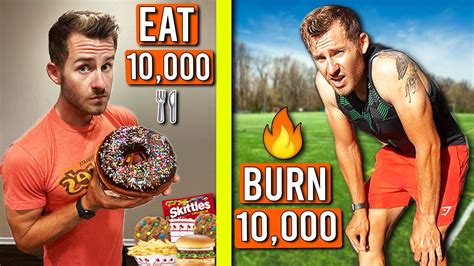 I Tried To Eat And Burn 10 000 Calories In 24 Hours Youtube