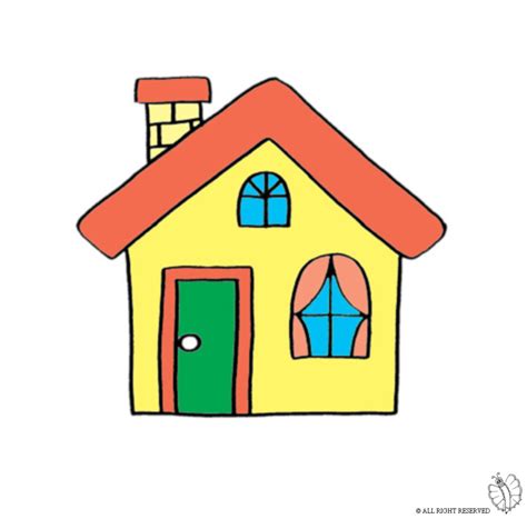 bbambini  casa disegno colorato migliori pagine da colorare gratis