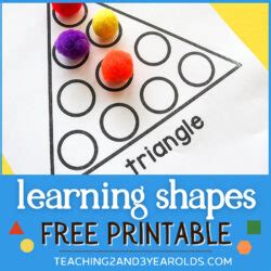 preschool shapes printable activity