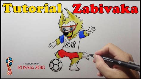 como desenhar zabivaka mascote da copa 2018 russia how