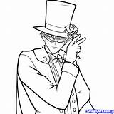 Tuxedo Coloring Drawing Mask Man Draw Getdrawings 96kb sketch template