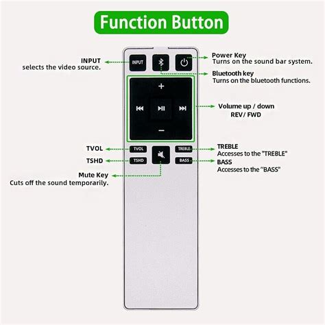 xrs321 remote control fit for vizio soundbar speaker system s2120w e0