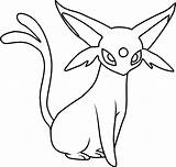 Espeon Printable Eevee Colouring Evolutions Kids Pokémon Coloringsheet Picts Coloringpages Coloringbook Drawings Coloringpages101 sketch template
