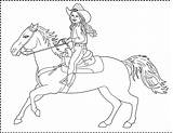 Cowgirl Coloring Pages Horse Cowgirls Getdrawings Getcolorings Printable Color Show Colorings sketch template