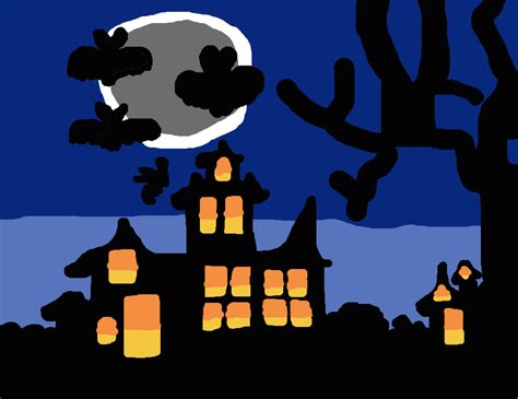 cartoon haunted house pictures clipartsco