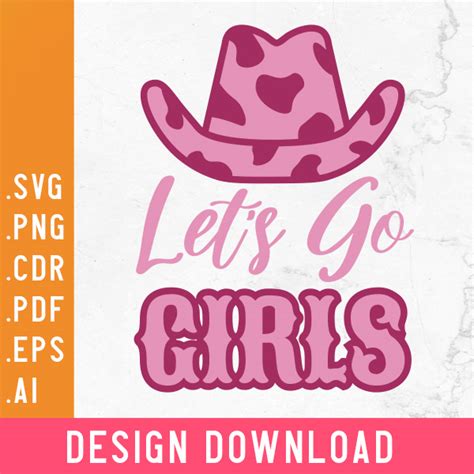 lets  girls svg design instant