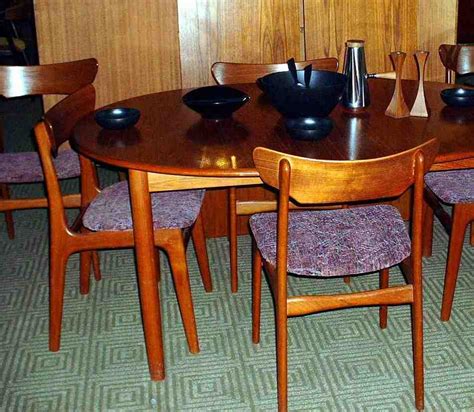 teak dining table  chairs home furniture design