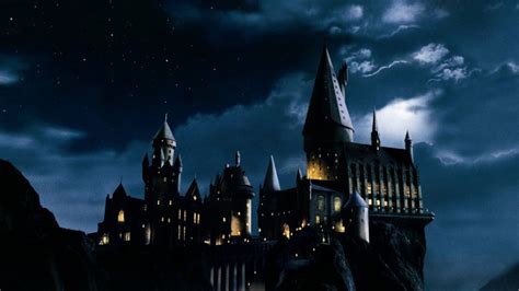 Harry Potter Hogwarts Under Dark Cloudy Sky During