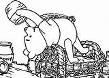 Coloring Winnie Pooh Hunny Where Wecoloringpage sketch template