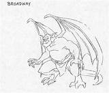 Gargoyles Cartoon Disney Model Broadway Sheet Drawing Alien Characters Character Google Guler Greg Br sketch template