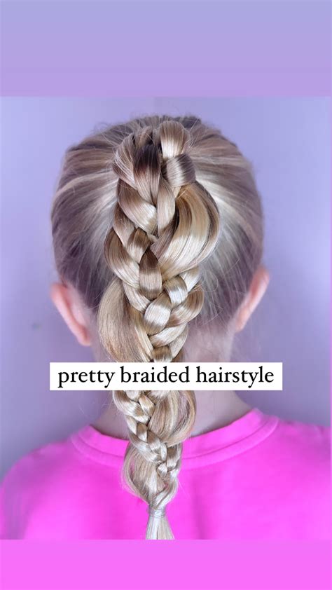 cute braided ponytail stylish life  moms