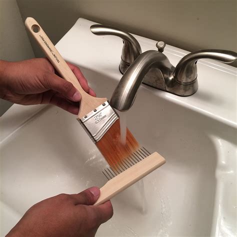 clean  paintbrushes correctly   tips
