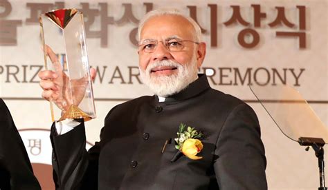 pm modi receives seoul peace prize for 2018 the week
