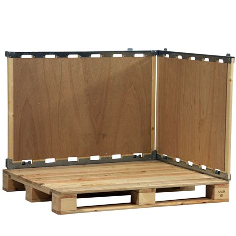 plywood pallet box storage folding mpbec zamko