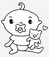 Baby Coloring Boy Clip Cute Clipart sketch template