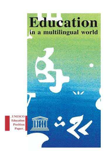 education   multilingual world unesco education position paper