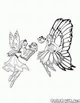 Coloring Barbie Pages Mariposa Fairy Butterfly Catania Studying Magic Dances Popular sketch template