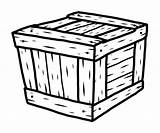 Crate Box Clipart Wood Sketch Wooden Light Vector Illustrations Clip Cartoon Paintingvalley Boxes Clipground sketch template