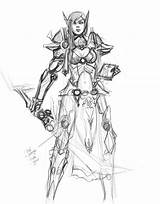 Paladin Roughsketch Blood Zeronis Coloring Designlooter sketch template