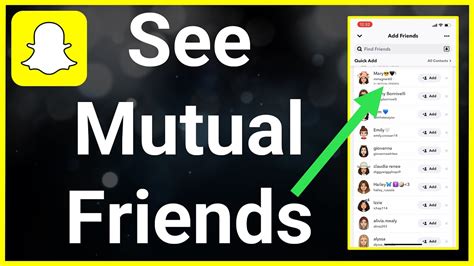 how to see mutual friends on snapchat youtube