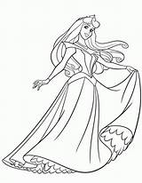 Coloring Aurora Princess Pages Popular sketch template