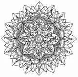 Kaleidoscope Coloring Dover Haven sketch template