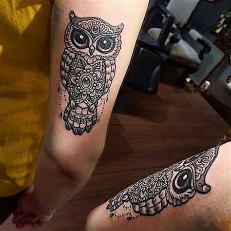 owl mandala tattoo owl tattoos  arm trendy tattoos tattoos