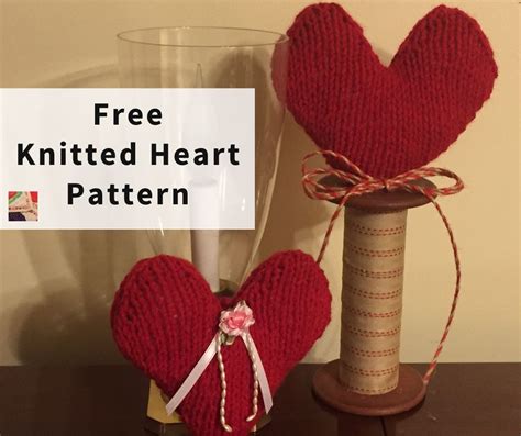 knitted heart pattern needlepointerscom