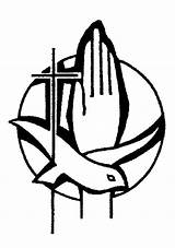 Symbols Clip Catholic Confirmation Sacrament Baptism Graph Coloring sketch template