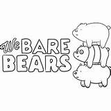 Bare Bears Coloring Pages Template sketch template