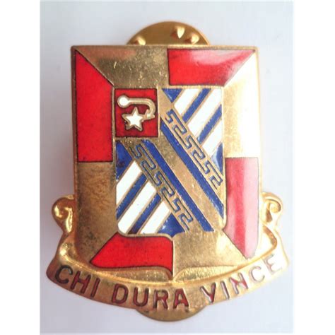 united states 687th field artillery battalion dui crest badge military