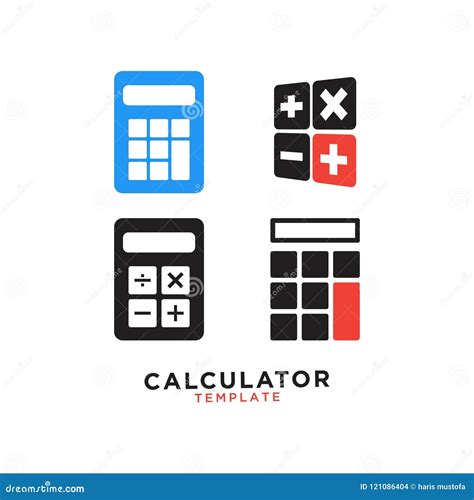 calculator graphic design template stock vector illustration  business equipment