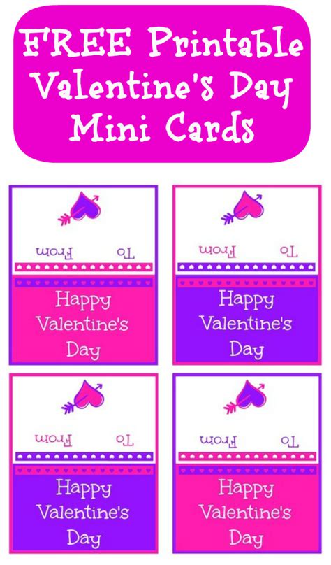 printable mini valentine cards