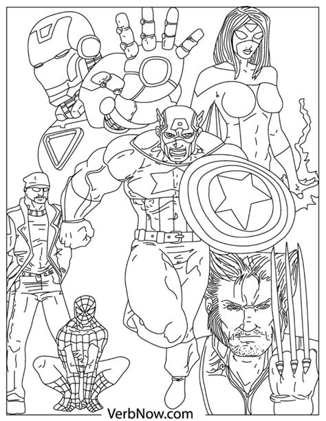 avengers coloring pages  kids  love  pdfs verbnow