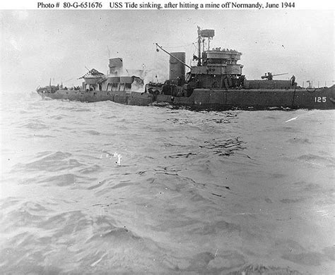Wreck Of Uss Tide Am 125