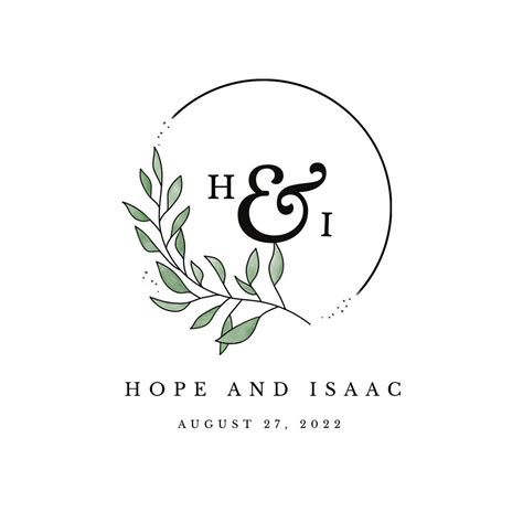 custom wedding logo wedding logo design couples initials etsy