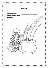 St Colouring Dictation Patrick Worksheets Preview sketch template