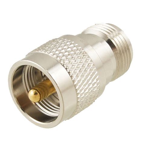 Uhf Male Pl259 To N Female M F Straight Coax Rf Adapter In Connectors