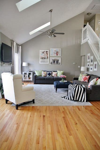 resultado de imagen de dark bamboo flooring family room gray walls grey walls living room