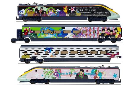 Hornby The Beatles Yellow Submarine Eurostar Train Set R1253m