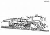 Scotsman Steam Locomotive sketch template