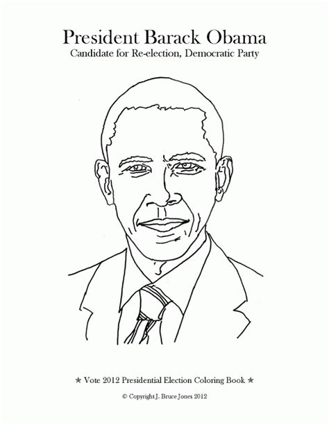 president barack obama coloring page clip art library