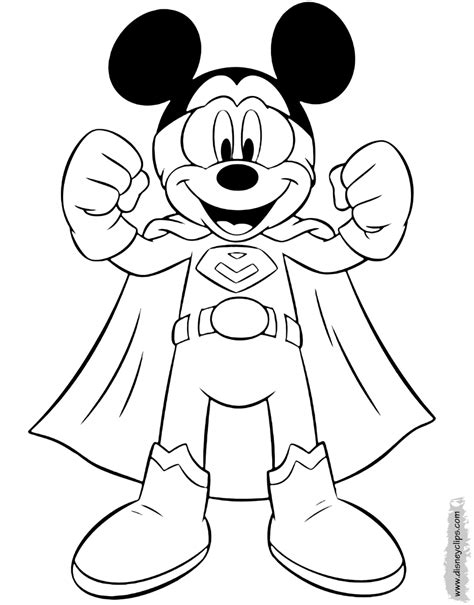 mickey mouse coloring pages occupations disneyclipscom