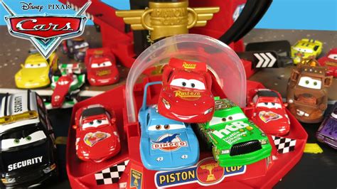 mattel disney cars finish  lightning mcqueen piston cup rust eze