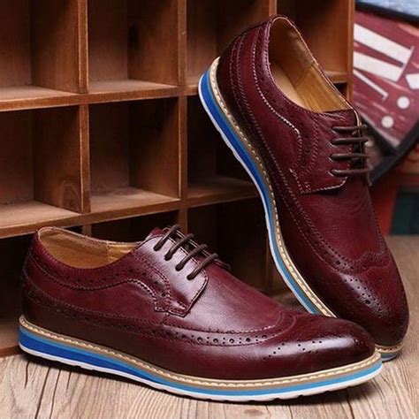 hot 2017 new fashion mens vintage carved height increasing oxford shoes