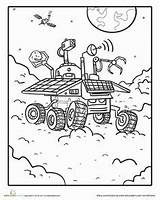 Coloring Pages Mars Rover Space Moon Project Outer Astronomy Sheet Kids Education Spaceship Crafts Sun Activities Colouring Sheets Explore Theme sketch template