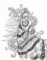 Coloring Pages Mandala Gel Pen Horse Adult Printable Colouring Books Intricate Adults Color Print Selah Works Sheets Book Teen Popular sketch template