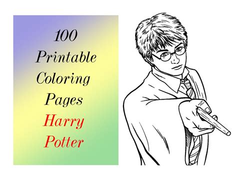 printable easy harry potter coloring pages