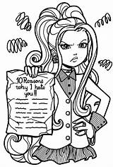Coloring Diary Hate Dork Diaries Nikki Pages Why Reasons Book Bitch Alpha Dorkdiaries List Color Printable Books Go sketch template